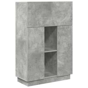 vidaXL Laud Betoonhall 71,5 x 31,5 x 106,5 cm Tehispuit
