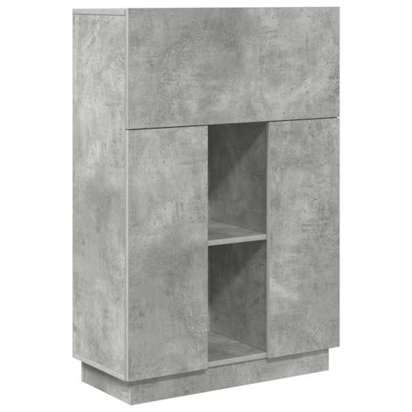 vidaXL Laud Betoonhall 71,5 x 31,5 x 106,5 cm Tehispuit