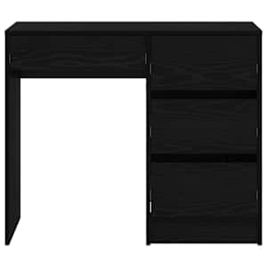 Stůl se zásuvkou Černý dub 90 x 37.5 x 75 cm kompozitní dřevo - obrázek 6