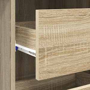 Stůl se zásuvkou Sonoma dub 90 x 37.5 x 75 cm kompozitní dřevo - obrázek 9