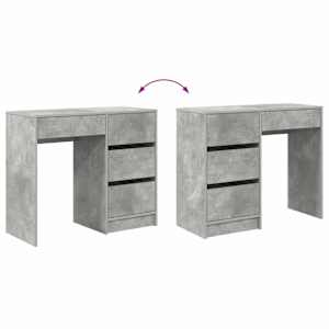 Stůl Betonově šedá 90 x 37.5 x 75 cm kompozitní dřevo - obrázek 10
