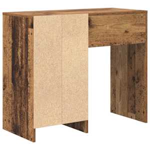 Stůl se zásuvkou Staré dřevo 90 x 37.5 x 75 cm kompozitní dřevo - obrázek 8
