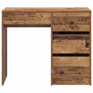 Stůl se zásuvkou Staré dřevo 90 x 37.5 x 75 cm kompozitní dřevo - obrázek 6