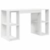 vidaXL Laud Valge Tehispuit 130 x 50.5 x 75 cm
