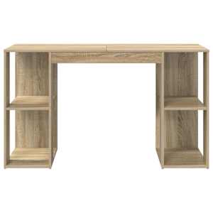 Stůl s policí Sonoma dub 130 x 50.5 x 75 cm kompozitní dřevo - obrázek 5