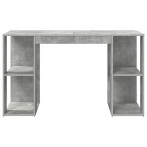 Stůl s policí Betonově šedá 130 x 50.5 x 75 cm kompozitní dřevo - obrázek 5