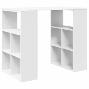 vidaXL Laud Valge Tehispuit 90 x 50 x 75 cm