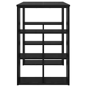 Stůl s policí Černý dub 90 x 50 x 75 cm kompozitní dřevo - obrázek 6