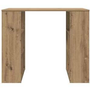 Stůl s policí Artisanový dub 90 x 50 x 75 cm kompozitní dřevo - obrázek 5