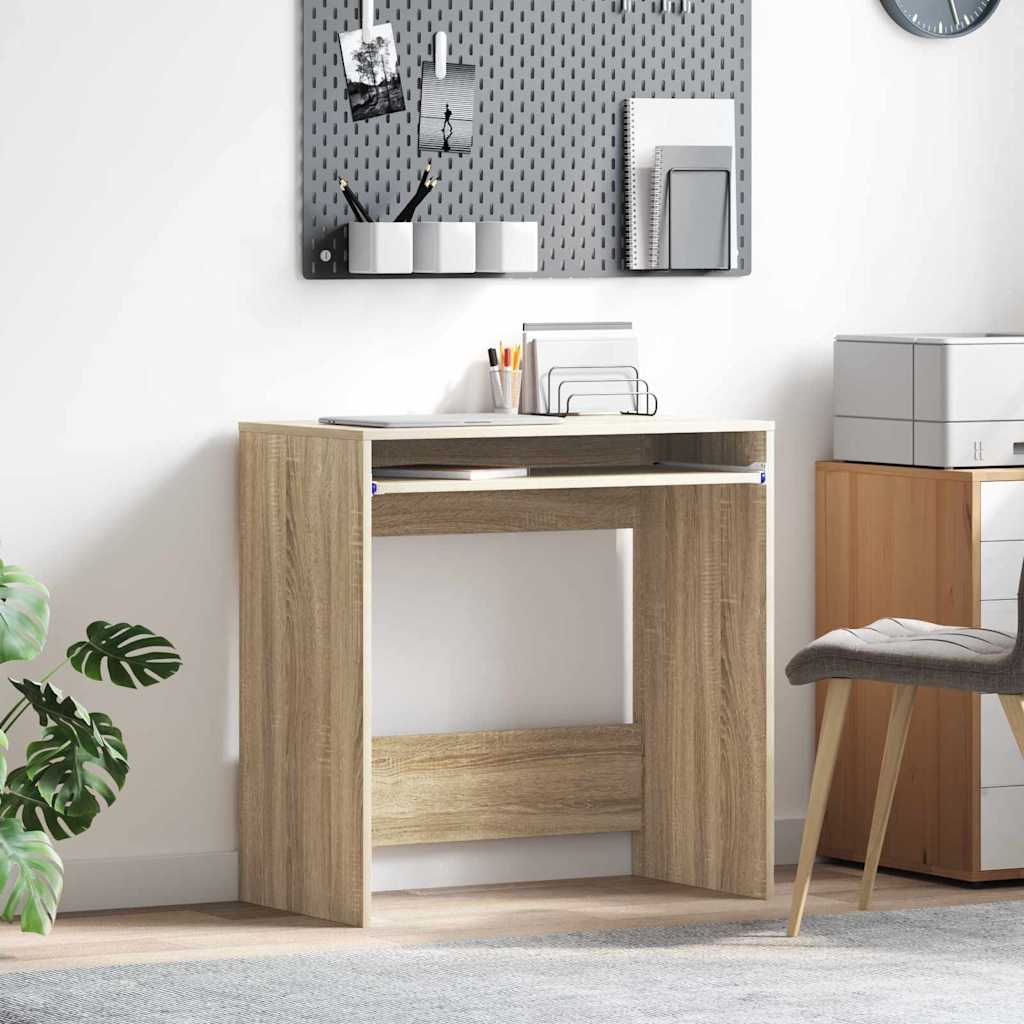Bureau d'ordinateur Chêne Sonoma Bois d'ingénierie Compact