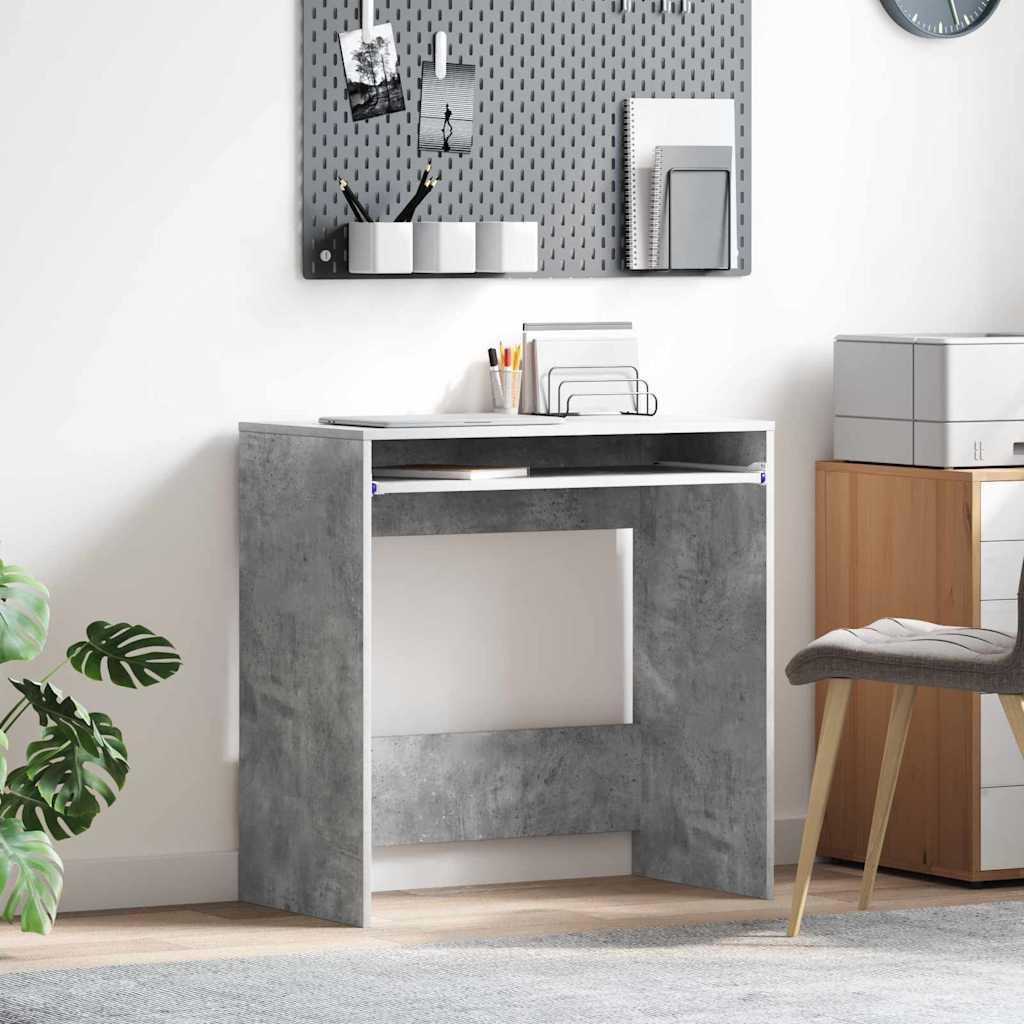 Bureau en béton gris Panneau de particules Bureau moderne