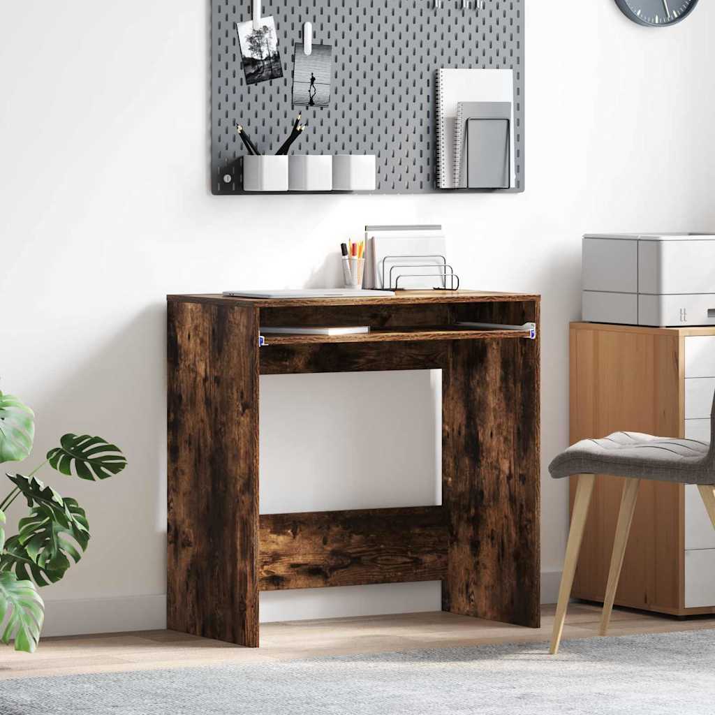 Bureau d'ordinateur Chêne fumé Panneau de particules Compact