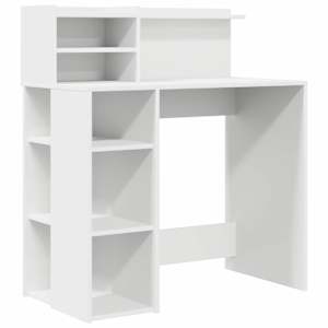 vidaXL Laud Valge Tehispuit 90 x 48 x 101,5 cm