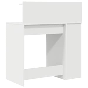 Stůl s policí Bílá 90 x 48 x 101,5 cm kompozitní dřevo - obrázek 7