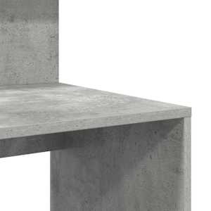 Stůl s policí Betonově šedá 90 x 48 x 101,5 cm kompozitní dřevo - obrázek 8
