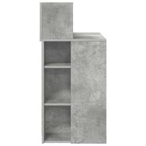 Stůl s policí Betonově šedá 90 x 48 x 101,5 cm kompozitní dřevo - obrázek 6