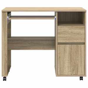 Stůl na kolečkách Sonoma dub 91 x 50 x 77 cm kompozitní dřevo - obrázek 6