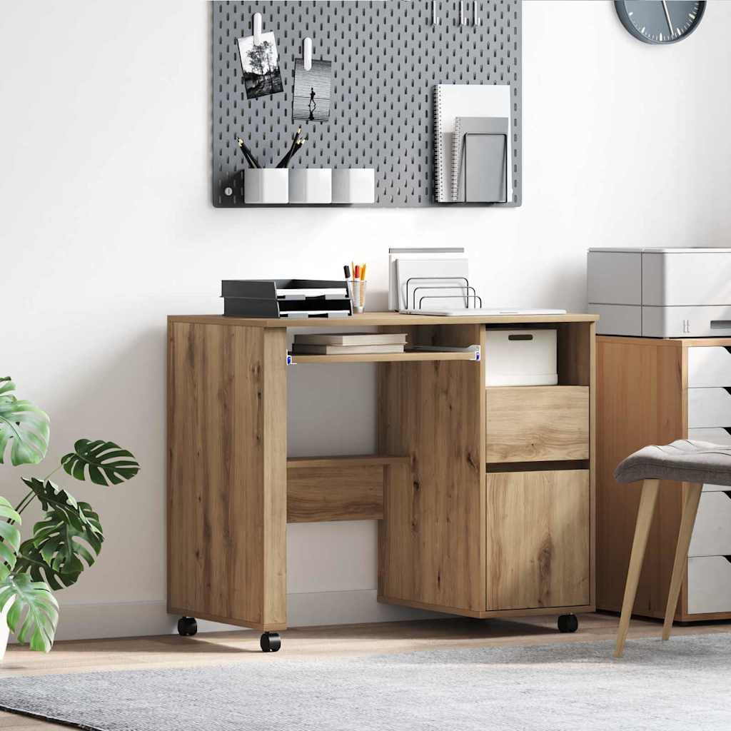 Bureau en Chêne Artisanal Chêne artisanal Bois d'ingénierie Moyen