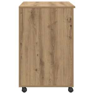 Stůl na kolečkách se zásuvkou Artisanový dub 91 x 50 x 77 cm - obrázek 7