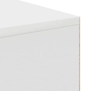 Stůl s policí Bílá 102 x 50 x 75 cm kompozitní dřevo - obrázek 8