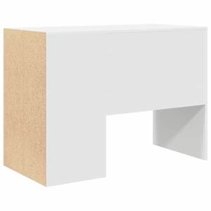 Stůl s policí Bílá 102 x 50 x 75 cm kompozitní dřevo - obrázek 7