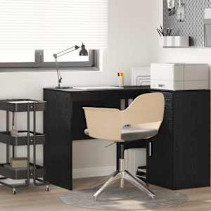 Miza s polico Črna Orehovina 102 x 50 x 75 cm Konstruiran les