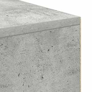 Stůl s policí Betonově šedá 102 x 50 x 75 cm kompozitní dřevo - obrázek 8