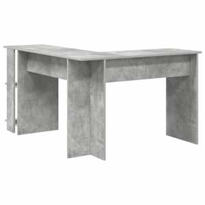 Rohový psací stůl s policí Betonově šedá 140 x 113,5 x 75 cm - obrázek 7