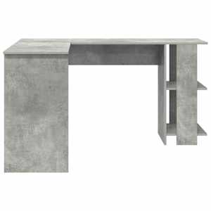 Rohový psací stůl s policí Betonově šedá 140 x 113,5 x 75 cm - obrázek 6