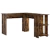 vidaXL Nurgalaud Suitsetatud tamm Tehispuit 140 x 113,5 x 75 cm