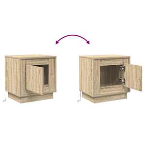 Noční skříňka 2 pcs Sonoma dub 44 x 34,5 x 45 cm - obrázek 14