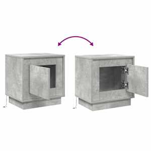 Noční skříňka 2 pcs Betonově šedá 44 x 34,5 x 45 cm - obrázek 14