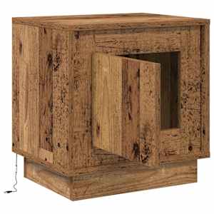 Noční skříňka 2 pcs Staré dřevo 44 x 34,5 x 45 cm - obrázek 7