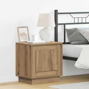 Nočna omarica z LED lučmi 2 pcs Umetni hrast 44 x 34,5 x 45 cm