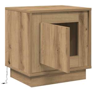 Noční skříňka 2 pcs Artisanový dub 44 x 34,5 x 45 cm - obrázek 7