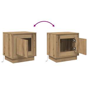 Noční skříňka 2 pcs Artisanový dub 44 x 34,5 x 45 cm - obrázek 14