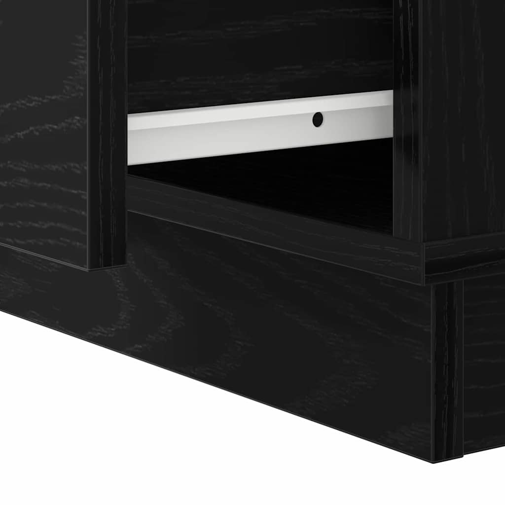 Noční skříňka se zásuvkou 2 pcs Černý dub 50 x 34,5 x 50 cm. - obrázek 14