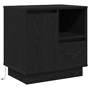 Noční skříňka se zásuvkou 2 pcs Černý dub 50 x 34,5 x 50 cm. - obrázek 6