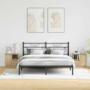 Noční skříňka se zásuvkou 2 pcs Sonoma dub 50 x 34,5 x 50 cm. - obrázek 3