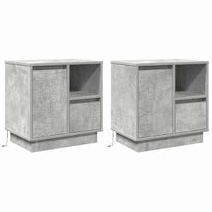 Noční skříňka 2 pcs Betonově šedá 50 x 34,5 x 50 cm. - obrázek 1