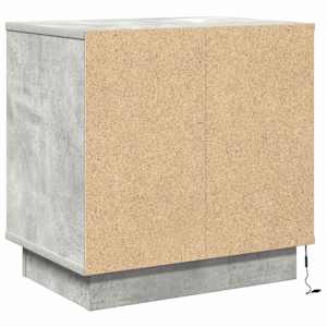 Noční skříňka 2 pcs Betonově šedá 50 x 34,5 x 50 cm. - obrázek 6