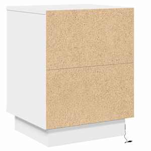 Noční skříňka 2 pcs Bílá 39 x 34,5 x 50 cm Kompozitní dřevo - obrázek 10