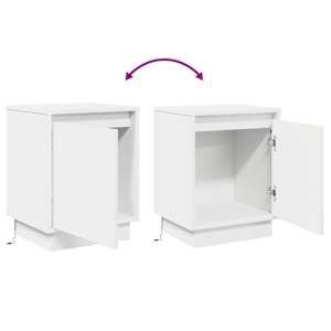Noční skříňka 2 pcs Bílá 39 x 34,5 x 50 cm Kompozitní dřevo - obrázek 14