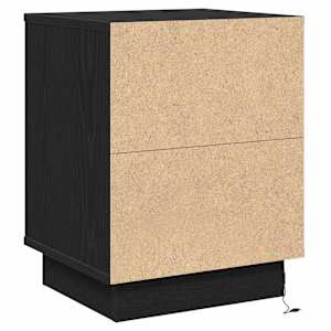 Noční skříňka 2 pcs Černý dub 39 x 34,5 x 50 cm - obrázek 10