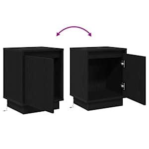 Noční skříňka 2 pcs Černý dub 39 x 34,5 x 50 cm - obrázek 14