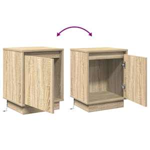 Noční skříňka 2 pcs Sonoma dub 39 x 34,5 x 50 cm - obrázek 14