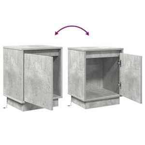 Noční skříňka 2 pcs Betonově šedá 39 x 34,5 x 50 cm - obrázek 14
