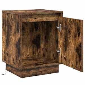 Noční skříňka s 2 pcs Kouřový dub 39 x 34.5 x 50 cm - obrázek 6