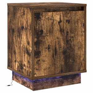 Noční skříňka s 2 pcs Kouřový dub 39 x 34.5 x 50 cm - obrázek 7