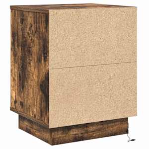 Noční skříňka s 2 pcs Kouřový dub 39 x 34.5 x 50 cm - obrázek 10